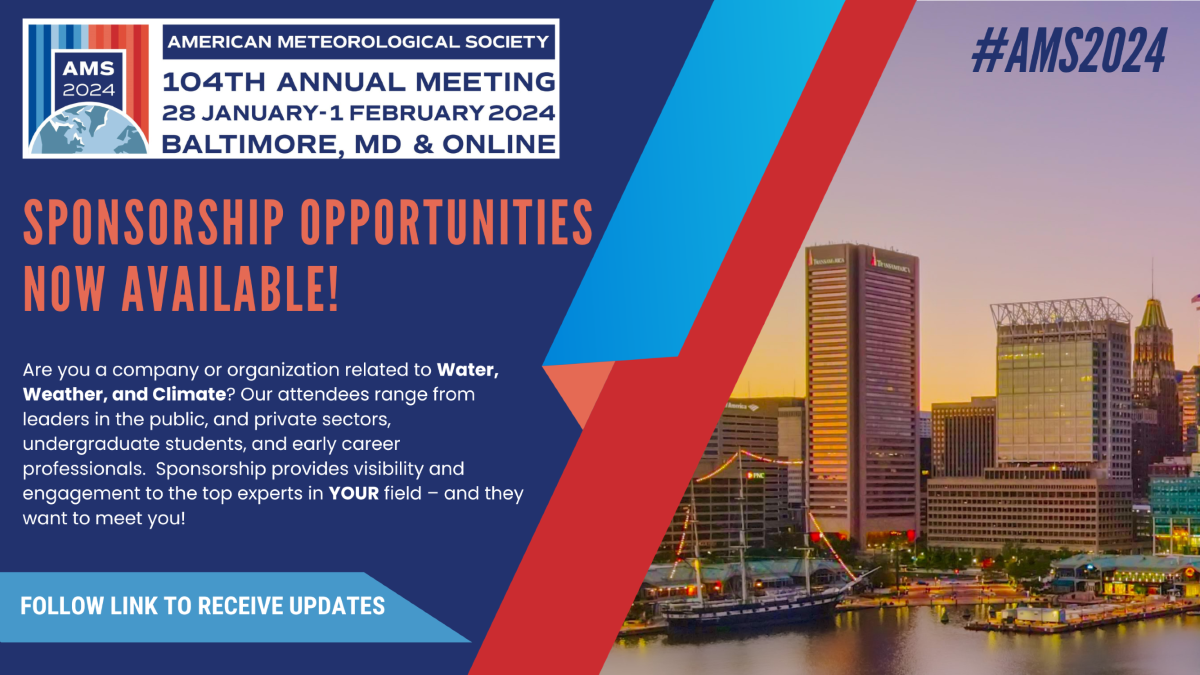 Sponsorship Opportunities - 2024 AMS Annual Meeting